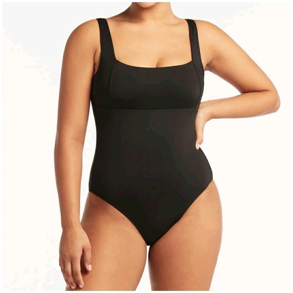 Sea Level Swim Australia Essentials Square Neck underwire one piece Size US 6